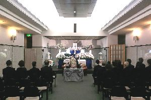横浜市南部斎場・通夜・告別式のあるお葬式での写真・家族葬・密葬・一般葬イメージ