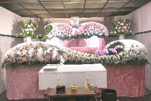 横浜市南部斎場・通夜・告別式のあるお葬式での写真・家族葬・密葬・一般葬イメージ