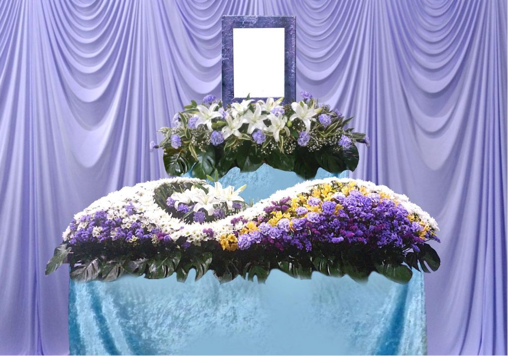生花祭壇・花樹紫